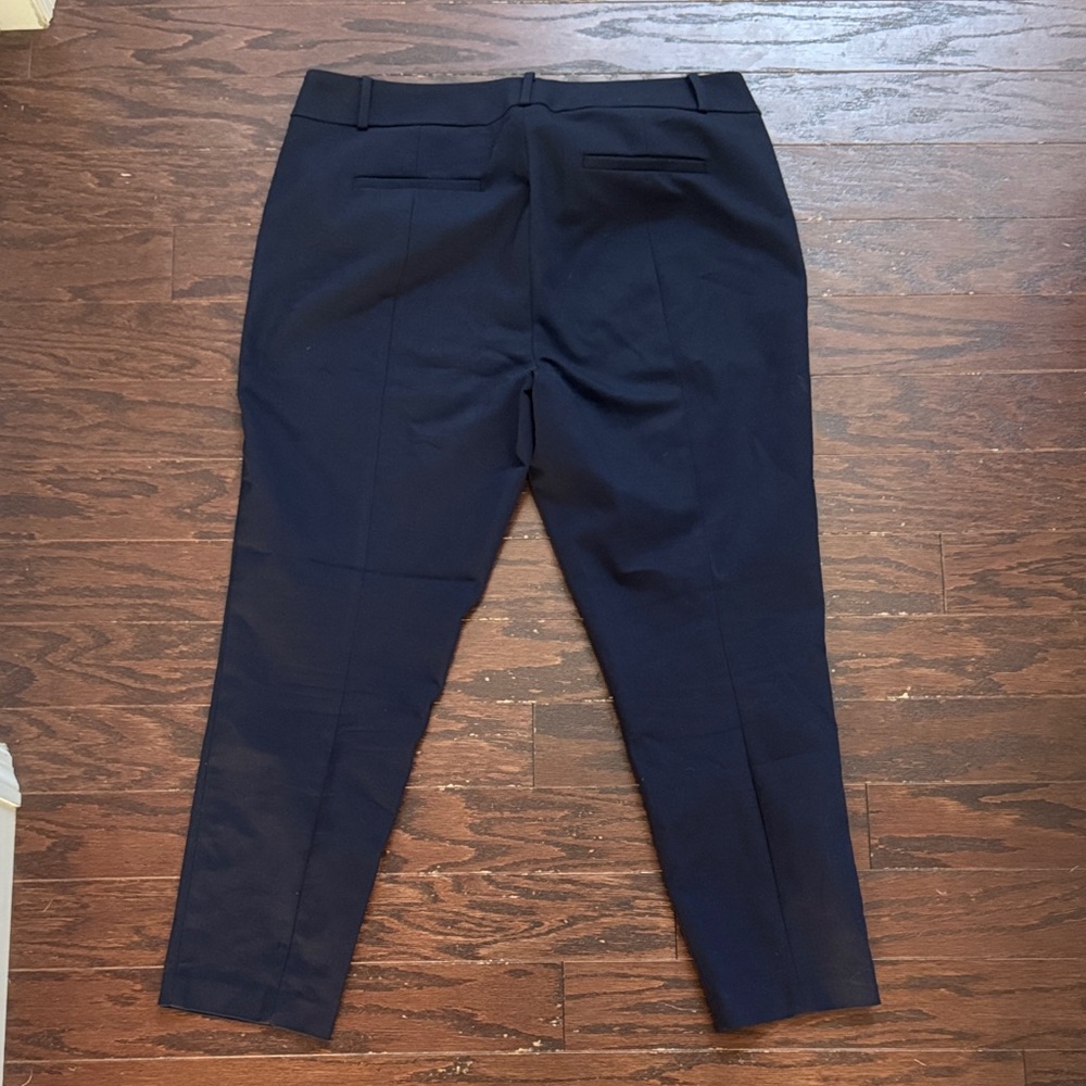 LOFT Dark Navy Skinny Ankle Pants - Picture 3 of 5